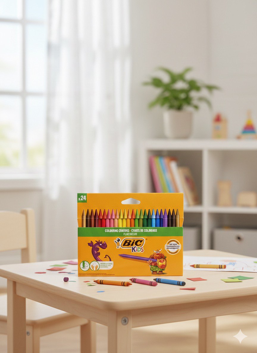 Bıc Kids Plastidecor 24 Renk Pastel Mum Boya