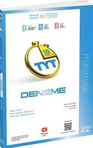 ÜçDörtBeş Yayınları TYT Matematik 10 lu Deneme