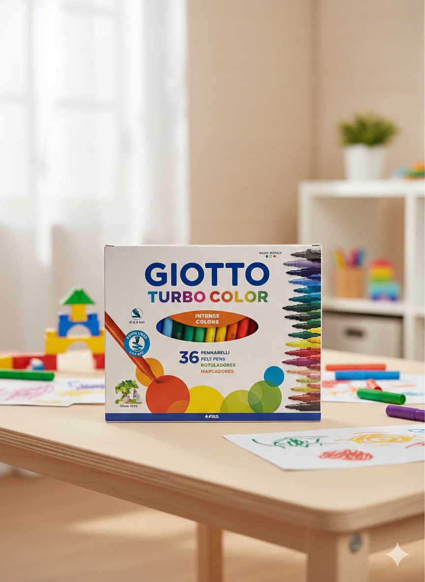 Giotto Turbo Color Keçeli Boya Kalemi 36 Renk