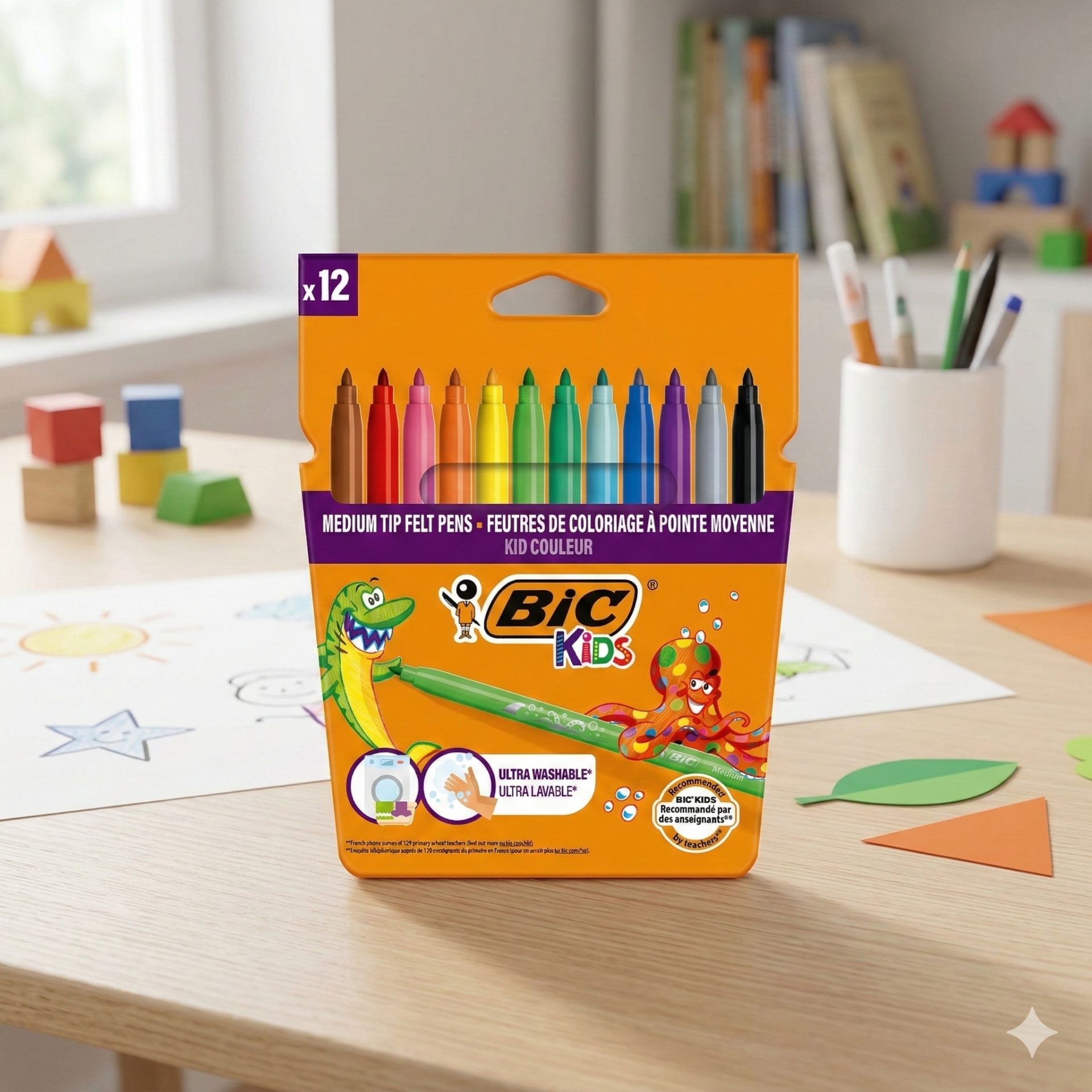 BIC KID COULEUR KEÇELİ BOYA KALEMİ 12 RENK