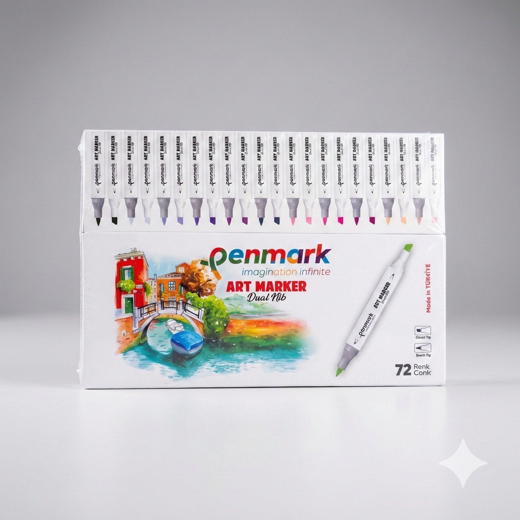 Penmark Çift Uçlu Art Marker Seti 72 Renk
