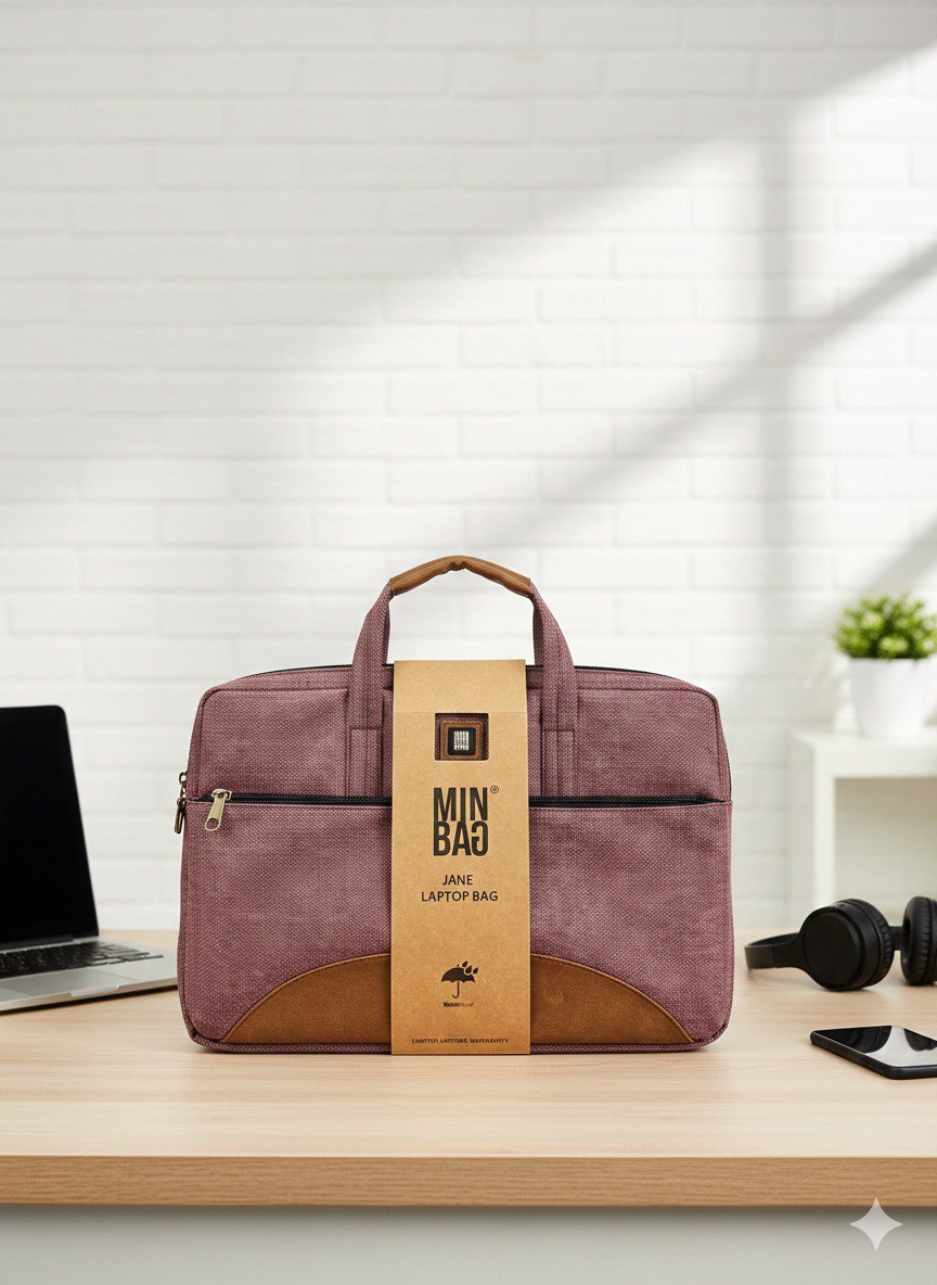 Minbag Jane Laptop Çantası Gül Kurusu 15 inç 545-27